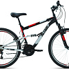 Велосипед Altair MTB FS 26 1.0 р.18 2021 (черный/красный)