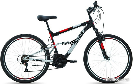 Велосипед Altair MTB FS 26 1.0 р.18 2021 (черный/красный)