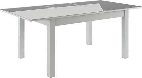 Кухонный стол Васанти плюс ВС-03 140/180x80 (белый глянец)