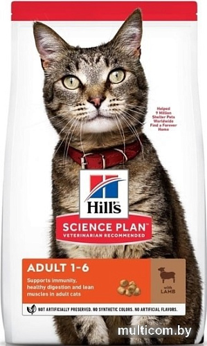 Сухой корм для кошек Hill's Science Plan Veterinarian Recommended Adult 1-6 Lamb 1.5 кг