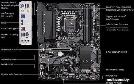 Материнская плата Gigabyte Z490 UD AC (rev. 1.0)