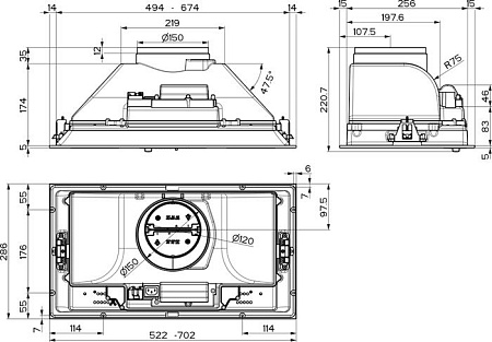 Кухонная вытяжка Faber Inka ICH SS A70 I.Smart HCS 305.0599.321
