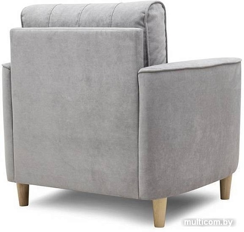 Интерьерное кресло Нижегородмебель Лора ТК 328 (ультра дав серебристый серый/бежевый)