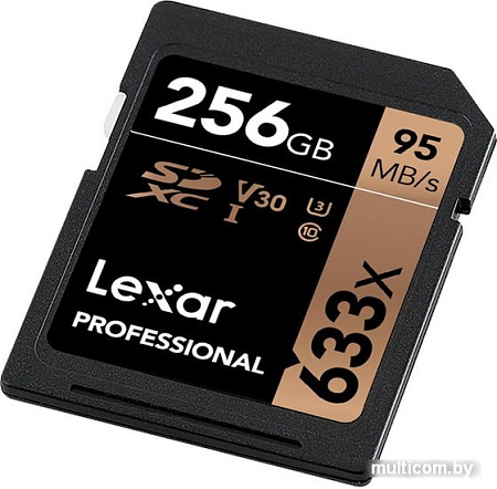 Карта памяти Lexar Professional 633x SDXC LSD256CB633 256GB