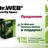 Система защиты ПК от интернет-угроз Dr.Web Security Space Pro (1 ПК, 1 год, продление) CEW-W12-0001-2