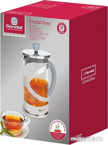 Френч-пресс Rondell Crystal Grey RDS-839