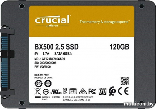 SSD Crucial BX500 480GB CT480BX500SSD1