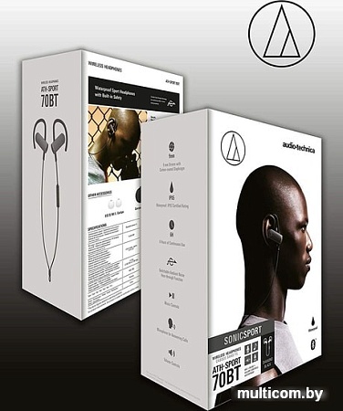 Наушники Audio-Technica ATH-SPORT70BT (черный)