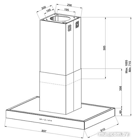 Кухонная вытяжка KUPPERSBERG Dudl 8 GW