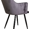 Стул Седия Brit (серый велюр/черный)