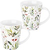 Набор кружек Elan Gallery Зеленые веточки 880203 (2 шт)