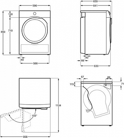 Сушильная машина Electrolux EW6CR428W