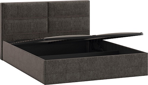 Кровать Трия Глосс универсальная с ПМ тип 1 140x200 (микровелюр Jercy Stone)