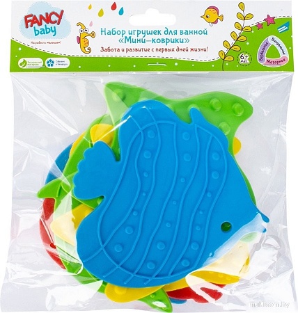 Набор игрушек для ванной Fancy Baby Мини-коврики MATS08