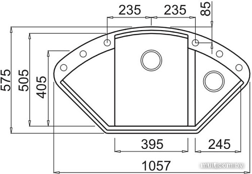 Кухонная мойка Elleci Easy Corner Full Black 40
