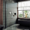 Душевая стенка MaybahGlass 89x195 MGD-690-5ш (сатин стекло/хром матовый)