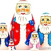 Развивающая игра Брестская Матрешка Дед Мороз (набор 5 шт)