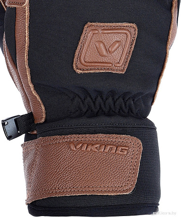 Горнолыжные перчатки Viking Knox 140/25/8255-0989 (р.9, черный/коричневый)