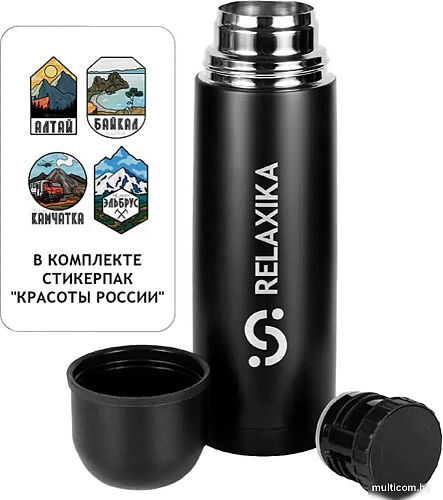 Термос Relaxika 101 500мл (вороненая сталь)