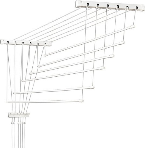 Сушилка для белья Comfort Alumin Euro Premium потолочная 6 прутьев 220 см (алюминий/белый)