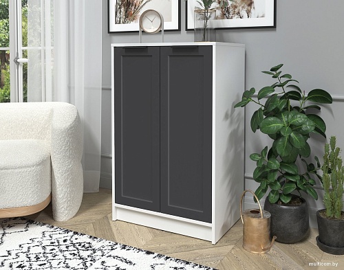 Тумба Интерлиния Концепт Тренд КТ-Т64 (белый платинум/пепел)