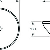 Умывальник Maxonor Pure Life Reina PL-SK106C3-18 (3939) накладной (белый глянец)