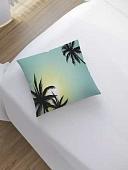 Чехол на подушку JoyArty Пальмы на восходе sl_28089