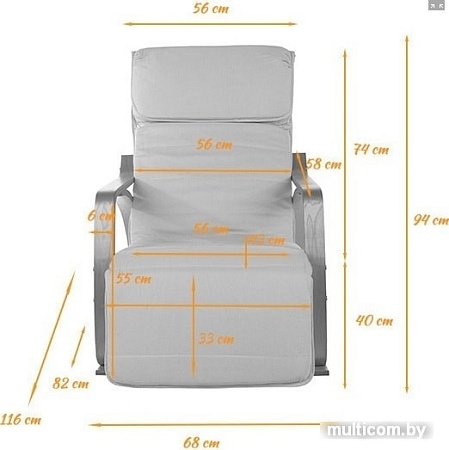 Кресло-качалка Calviano Relax F-1102