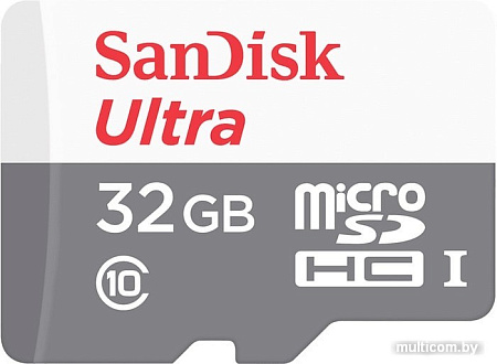 Карта памяти SanDisk Ultra microSDHC SDSQUNR-032G-GN3MA 32GB (с адаптером)