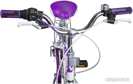 Детский велосипед Novatrack Butterfly 20 (белый/фиолетовый, 2019) 20SH6V.BUTTERFLY.VL9