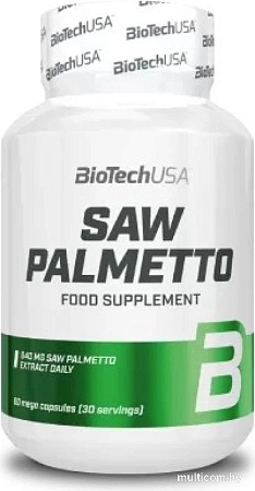 Витамины, минералы BioTech USA Saw Palmetto (60 капсул)