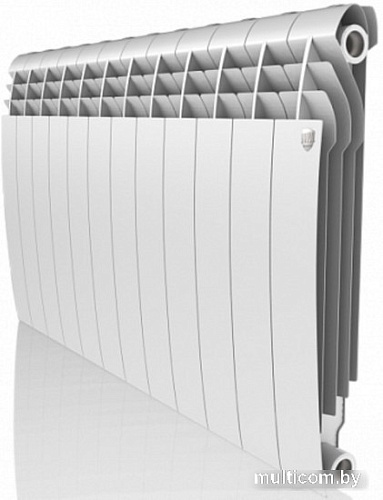 Биметаллический радиатор Royal Thermo BiLiner Bianco 350 (5 секций, с монтажным комплектом и угловыми кранами)