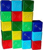 Кубики Макси Кубики тактильные 10389