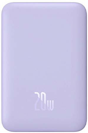Baseus Magnetic Mini Wireless Fast Charge Power Bank 10000mAh 20W (сиреневый)