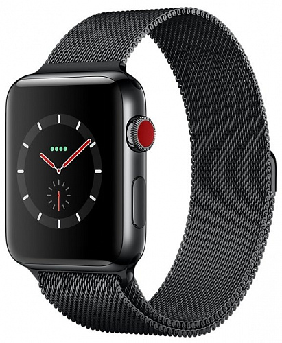 Часы Apple Watch Series 3 Cellular 42mm Stainless Steel Case with Milanese Loop