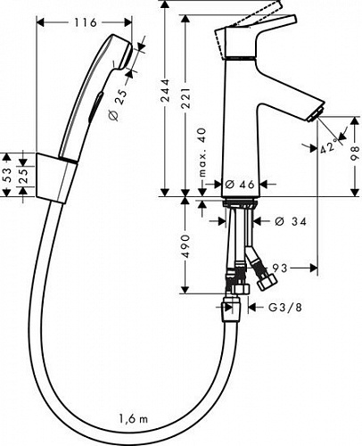 Смеситель Hansgrohe Talis S [72290000]