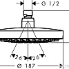 Верхний душ Hansgrohe Croma Select S 180 2jet [26522400]