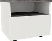 Тумба Doma Лотос TB02 (белый/бетон серый)