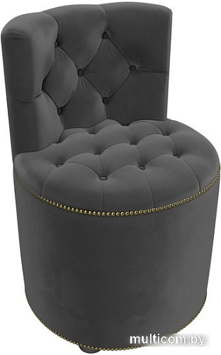 Пуфик Лига диванов Саваж (велюр, серый)