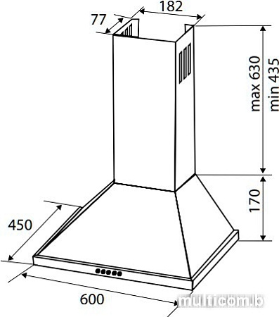 Кухонная вытяжка Zigmund & Shtain K 128.61 W