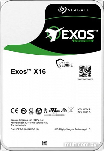 Жесткий диск Seagate Exos X16 14TB ST14000NM002G