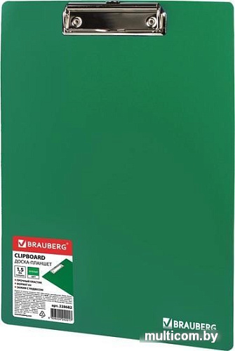 Планшет с зажимом BRAUBERG Contract 228682 (зеленый)