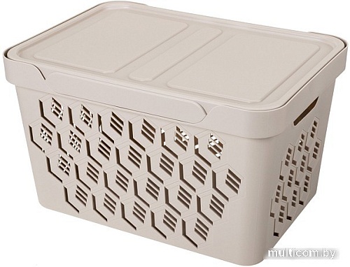 Ящик для хранения Econova Deluxe 18 л 433205934 (светло-бежевый)