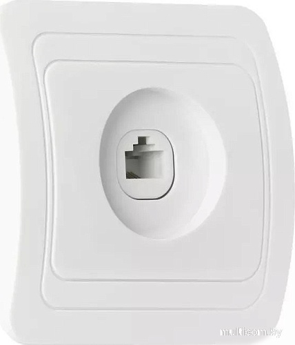 Розетка телефонная SmartBuy SBE-02w-S1-PH