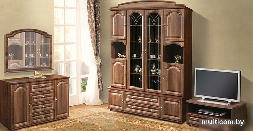 Тумба Неман мебель Романтика ВК-09-07 (орех темный)