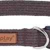 Ошейник Amiplay Cotton с блокировкой (XL, коричневый)