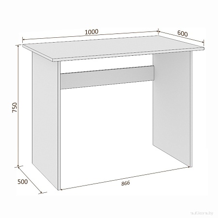 Стол Кортекс-мебель Эльф 100 (белый)