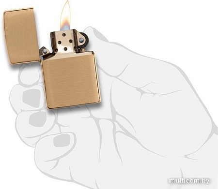 Зажигалка Zippo Armor Brushed Brass [168-000003]