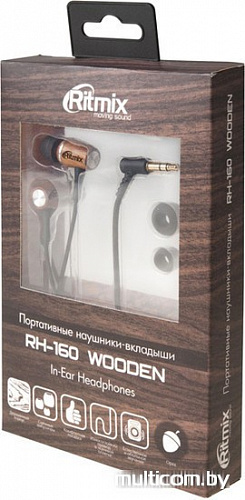 Наушники Ritmix RH-160 Wooden