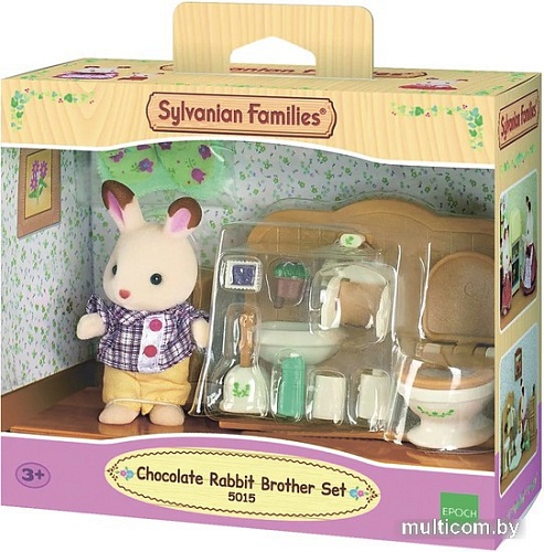 Аксессуары для кукольного домика Sylvanian Families Братик и туалетная комната 5015